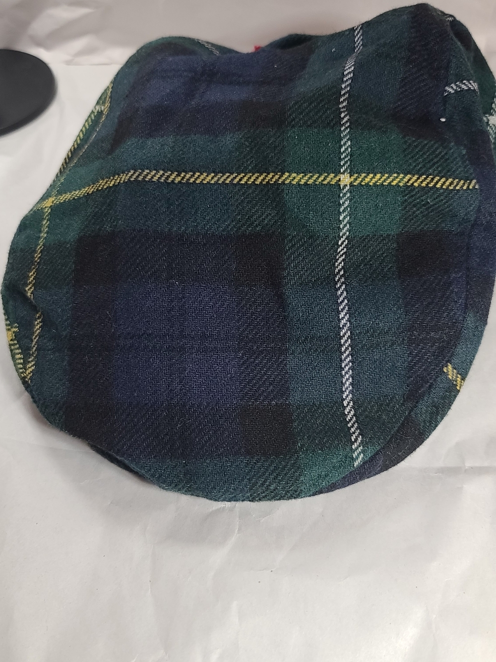 Chaps Men's Vintage Style Plaid Flat Cap Tartan Newsboy Ivy Hat S/M NWT